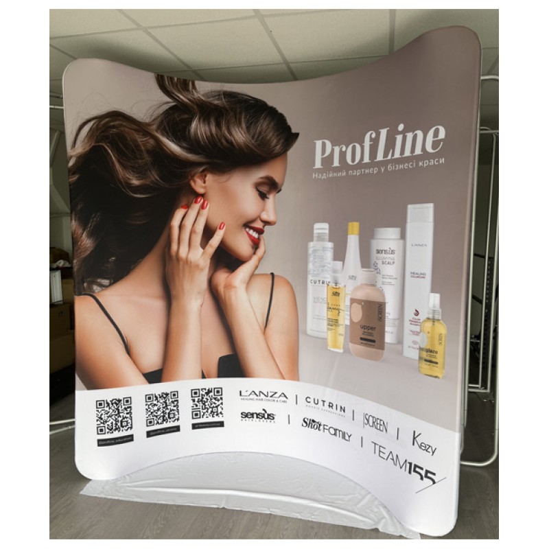 Pop-up стенд Stretch изогнутый 200х230 см