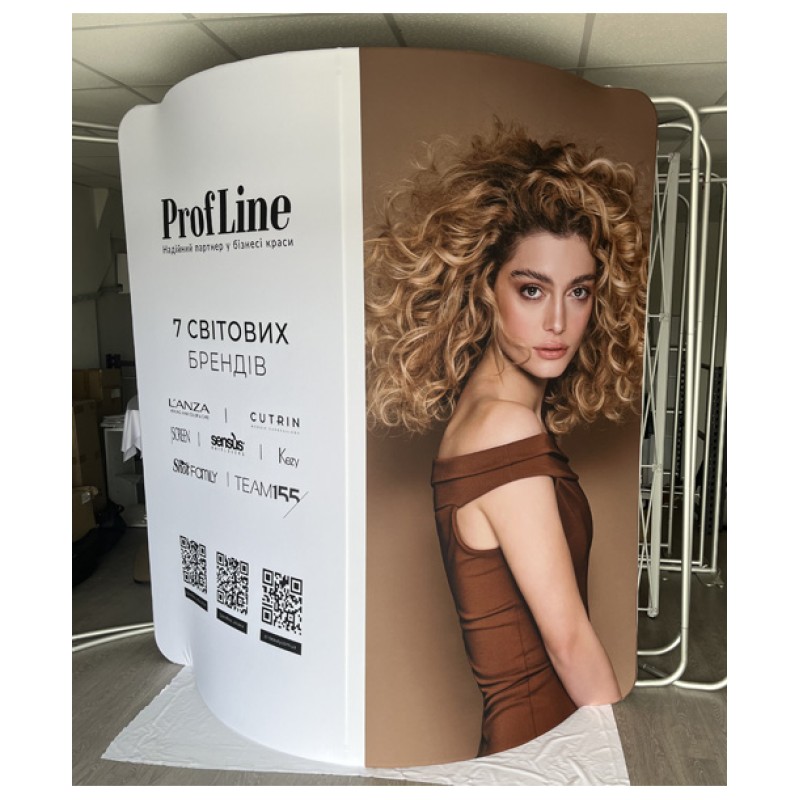 Pop-up стенд Stretch изогнутый 200х230 см