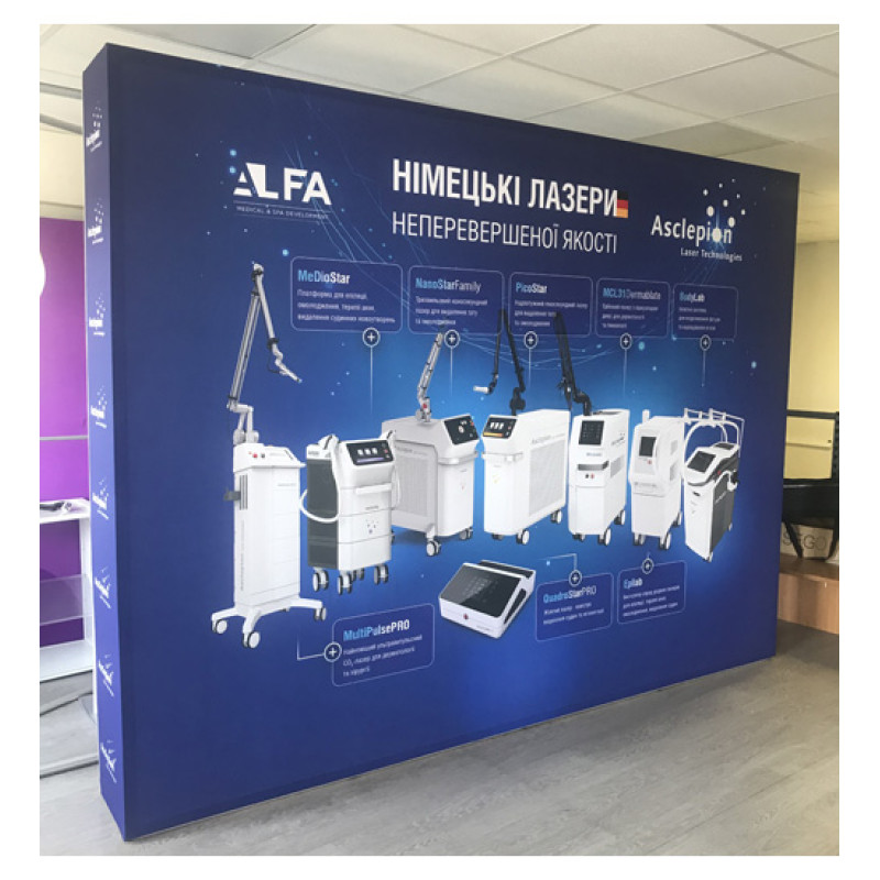 Текстильний поп-ап стенд MultiForm 152х226 см